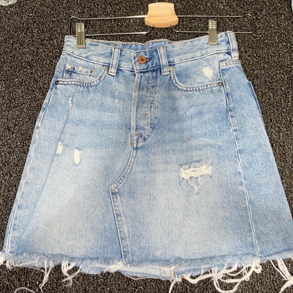 &Denim Jean Skirt